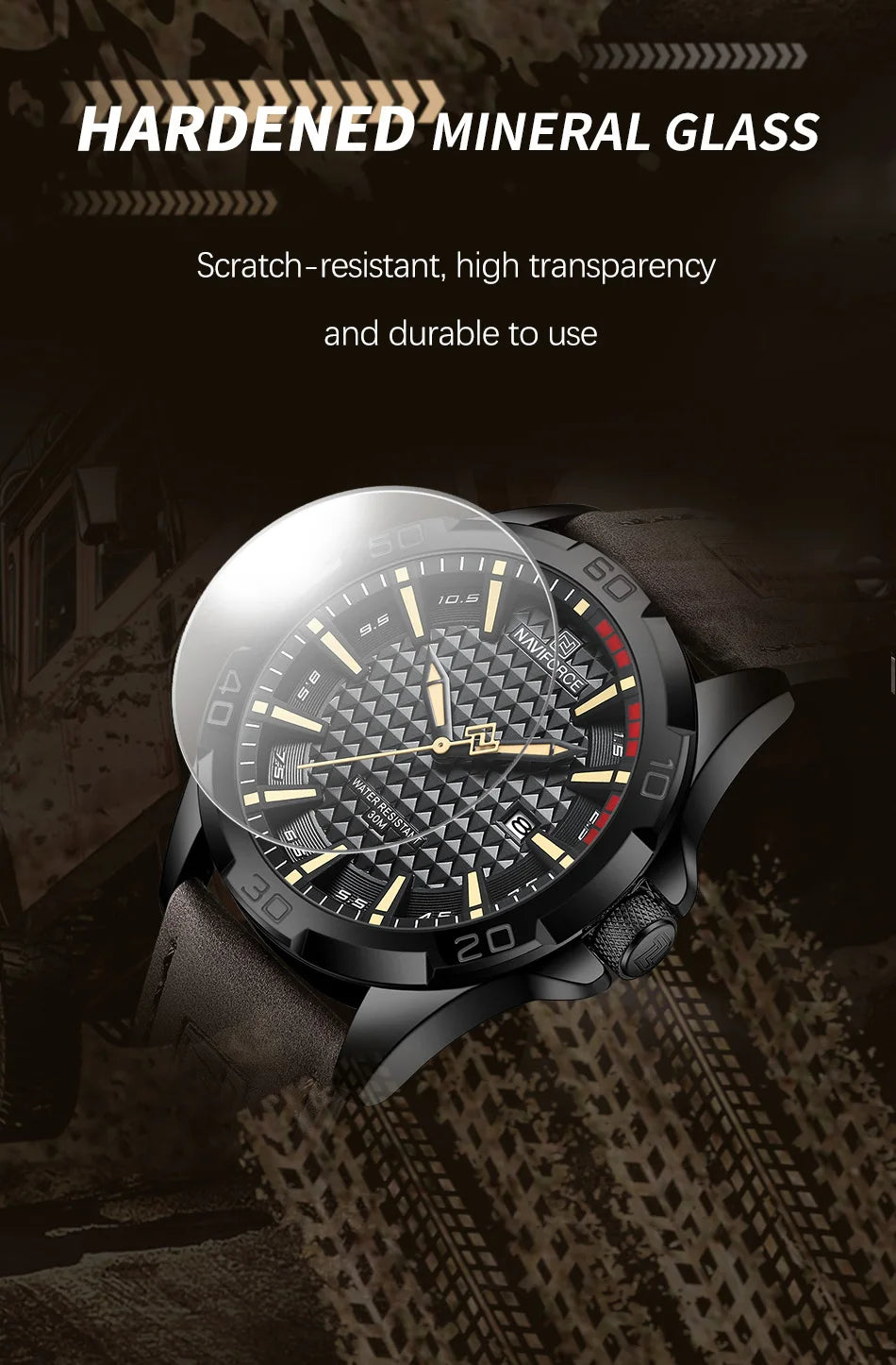 Men's Watch: Style, Toughness, Value!