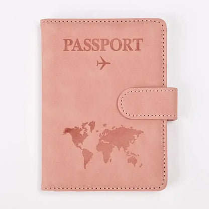 Stylish Faux Leather Passport Holder for Easy Travel - UrSuperMart