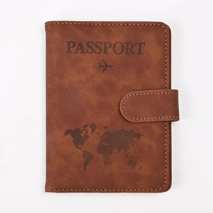 Stylish Faux Leather Passport Holder for Easy Travel - UrSuperMart