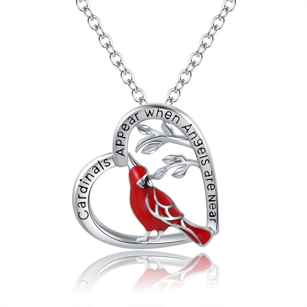 Cardinal Bird Necklace - Comfort & Remembrance Gift