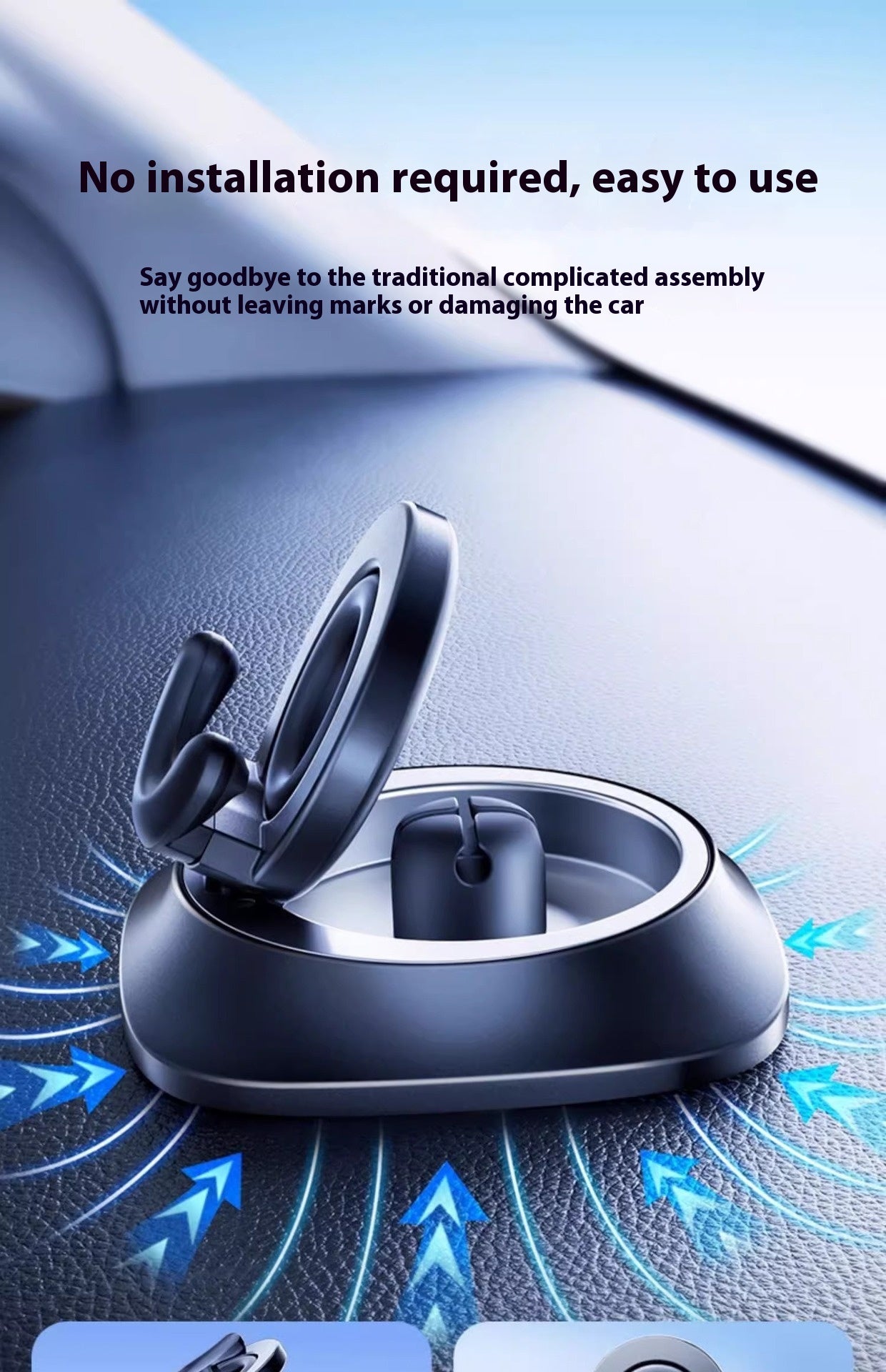 Magnetic Car Phone Holder: Strong Hold, Easy View!