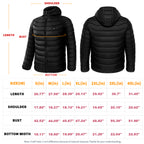Heated Puffer Jacket for Men Stay Warm Outdoors - UrSuperMart
