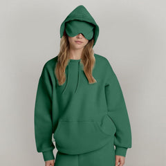 Hoodie with Eye Mask for Undisturbed Rest & Travel Naps