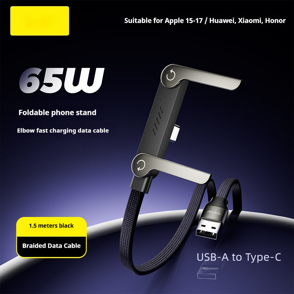 Phone Holder Cable: Fast Charge & Hands-Free Viewing