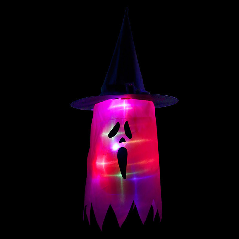 Outdoor ghost Halloween string lights easily decorate any space.