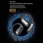 AI-powered translation headset with HD voice and ENC dual microphone noise reduction for crystal-clear calls.