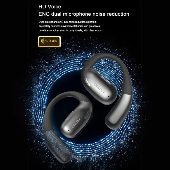 AI-powered translation headset with HD voice and ENC dual microphone noise reduction for crystal-clear calls.