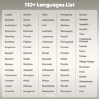 AI translator earbuds support over 110 global languages for seamless two-way real-time translation