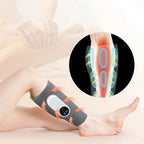  Electric compression leg massager with heat therapy and LCD display for calf muscle pain relief and circulation improvement