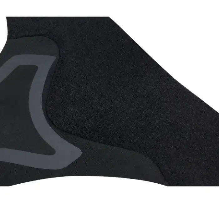 Close-up of ankle brace material showing texture and stitching for comfort and durability.