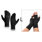 Arthritis Gloves in large size featuring full and fingerless compression styles for hand support.