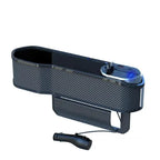 Automotive storage solution with USB and wireless charger