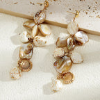 Beach Jewelry Set: Seashell & Starfish Gold Set
