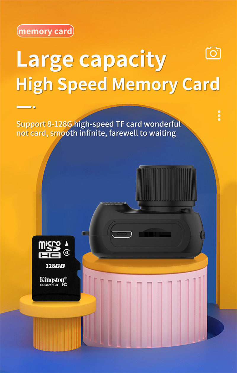 Retro Mini Camera: 1080p HD Video, Easy to Use