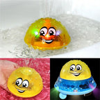 Bath toys featuring colorful lights and spraying water, creating an exciting water play experience for kids.
