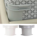 Bed sheet secure clips attached to the corner of a mattress, ensuring a snug fit.