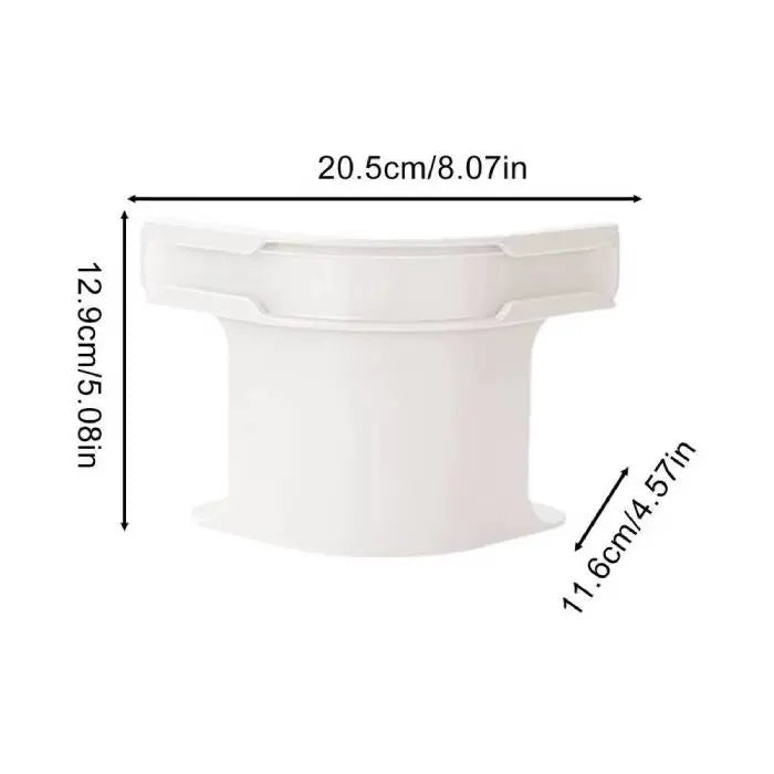 White bed sheet secure clips with detailed measurements for precise use on mattresses.