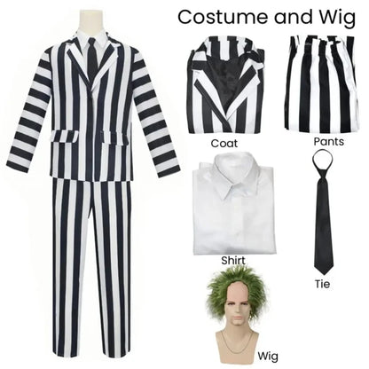 Beetle Juice Halloween Costume - THE GHOST WITH THE MOST!!! - UrSuperMart