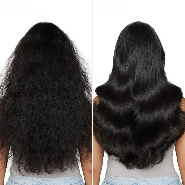 Comparison of untreated and treated hair with Phofay keratin.