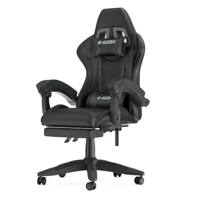 Black gaming chair with 'Bigzzia' branding on a white background