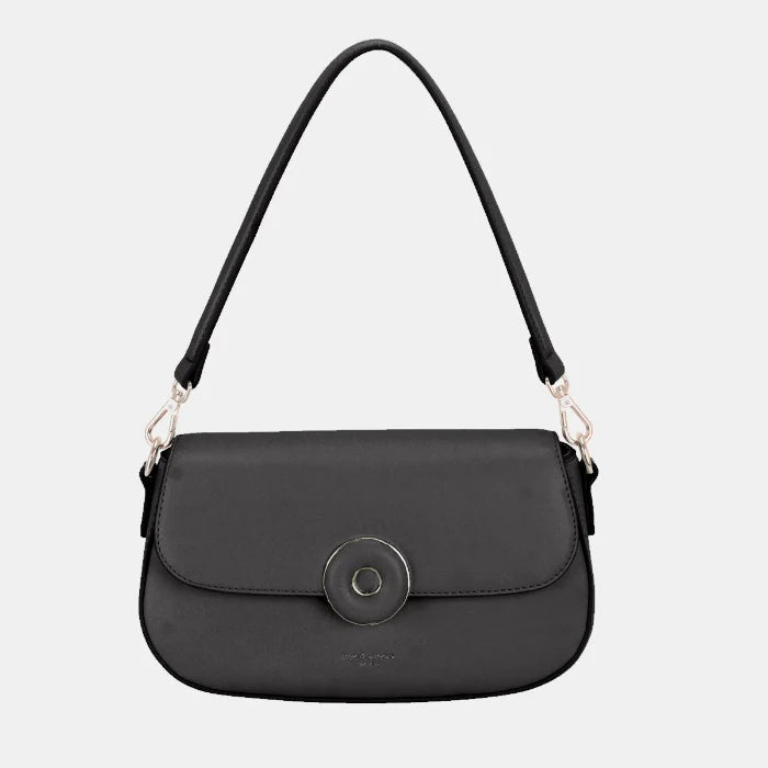 Stylish Vegan Leather Shoulder Bag with Compartments - UrSuperMart