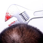 Close-up of bloody weapon headband Halloween costume with wrench through head.