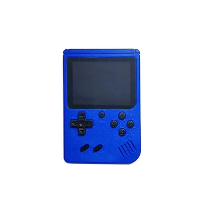  Blue portable gaming console with classic button layout and LCD screen