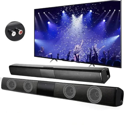 bluetooth sound bar small and large with RCA connects to TV