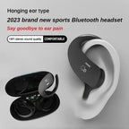 Bone Conduction Earbuds black edition with ear-hanging fit for pain-free and secure wear