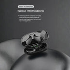 Bone Conduction Earbuds with ergonomic black case and Type-C port for high-end charging experience