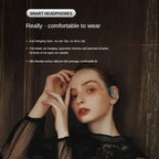 Bone Conduction Earbuds with ergonomic silicone fit and ear-hanging design for long wear comfort