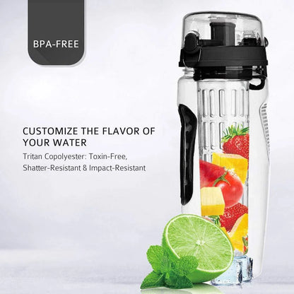 BPA free Premium 32oz Fruit Infuser Water Bottle