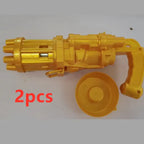 Bubble Maker Gun two-pack in yellow color shown with red 2pcs label on gray background.