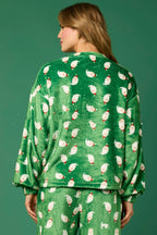 Plush Pajama Set for Women - Cozy & Warm Holiday Sleepwear