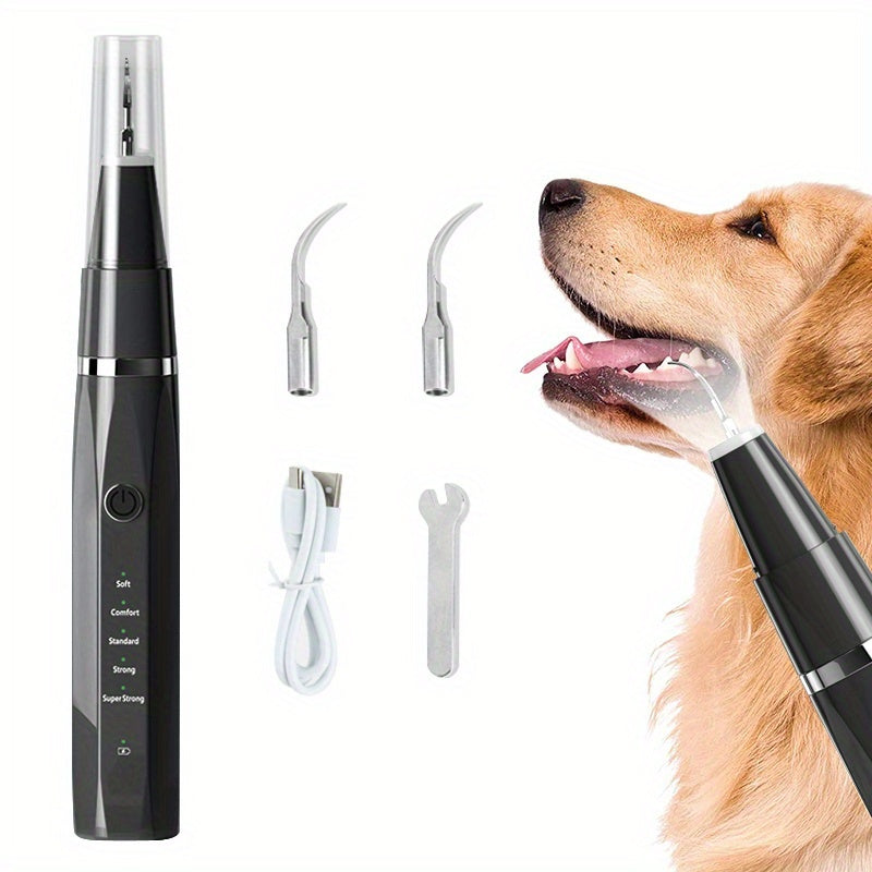 Pet teeth cleaner for easy at-home plaque and tartar removal.