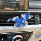 Car Air Freshener tom cat character spinning on car interior air vent