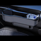 Car seat storage box with USB charger