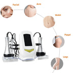 Cavitation Body Massager targeting facial, arm, waist, buttocks, and leg areas