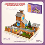  Children Puzzle intermediate manor gift box set with 200 pieces and a complete house scene.