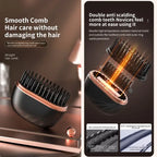 Cordless hair straightener with anti-scald design and wireless operation for smooth and safe hair styling.