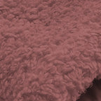 Cozy Sherpa Hooded Cardigan fabric close up highlighting ultra soft sherpa fleece texture for cozy cold weather wear