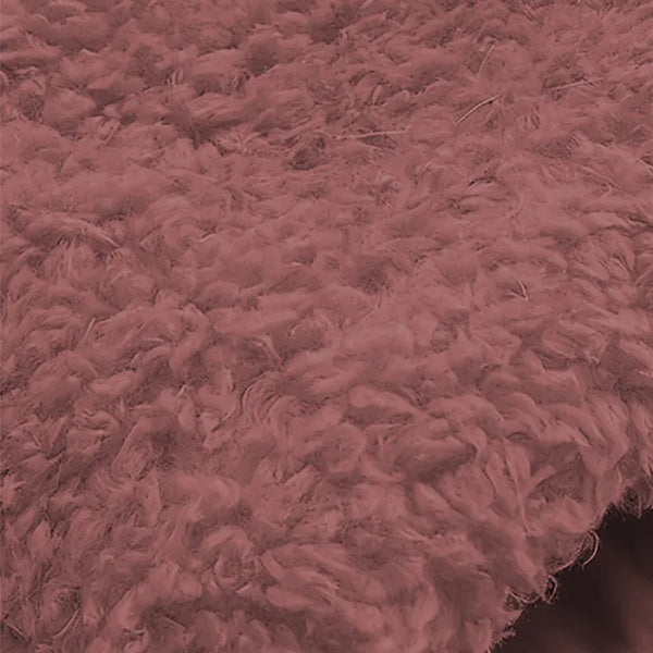 Cozy Sherpa Hooded Cardigan fabric close up highlighting ultra soft sherpa fleece texture for cozy cold weather wear