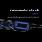 Detailed view of a smart glasses' internal voice unit with high sensitivity.