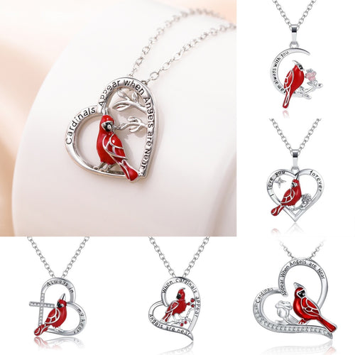 Cardinal Bird Necklace - Comfort & Remembrance Gift - UrSuperMart