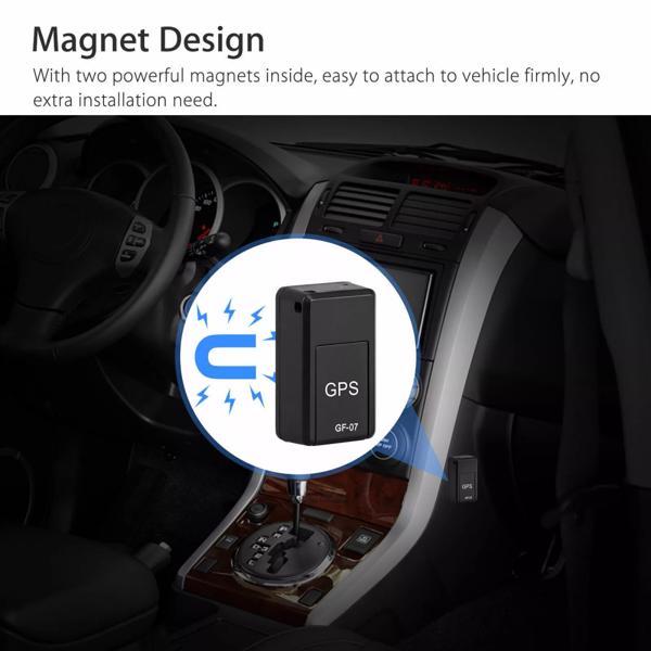 Mini GPS tracker for discreet real-time vehicle monitoring.