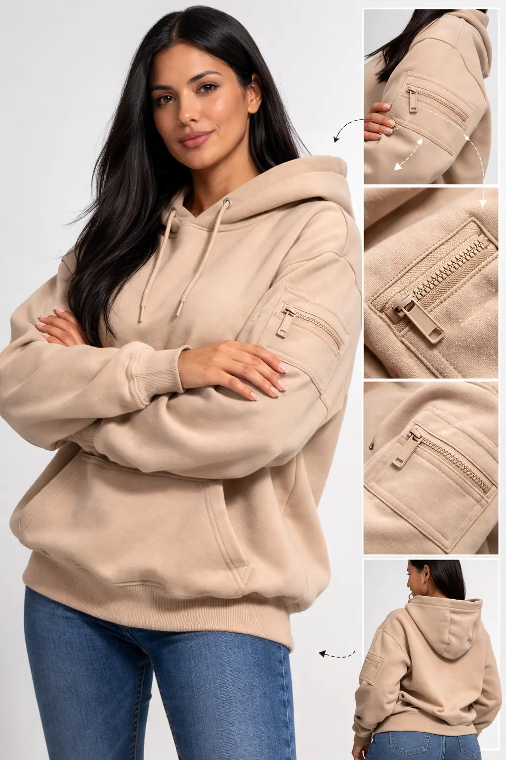 Hoodie with Eye Mask for Undisturbed Rest & Travel Naps