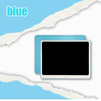 Drawing tablet shown from front and back with blue backing in clean, minimal product view.