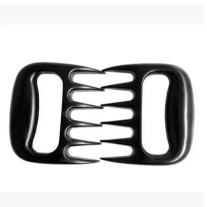 Durable black meat claw set for shredding meats, perfect for barbecue and pulled pork preparation.