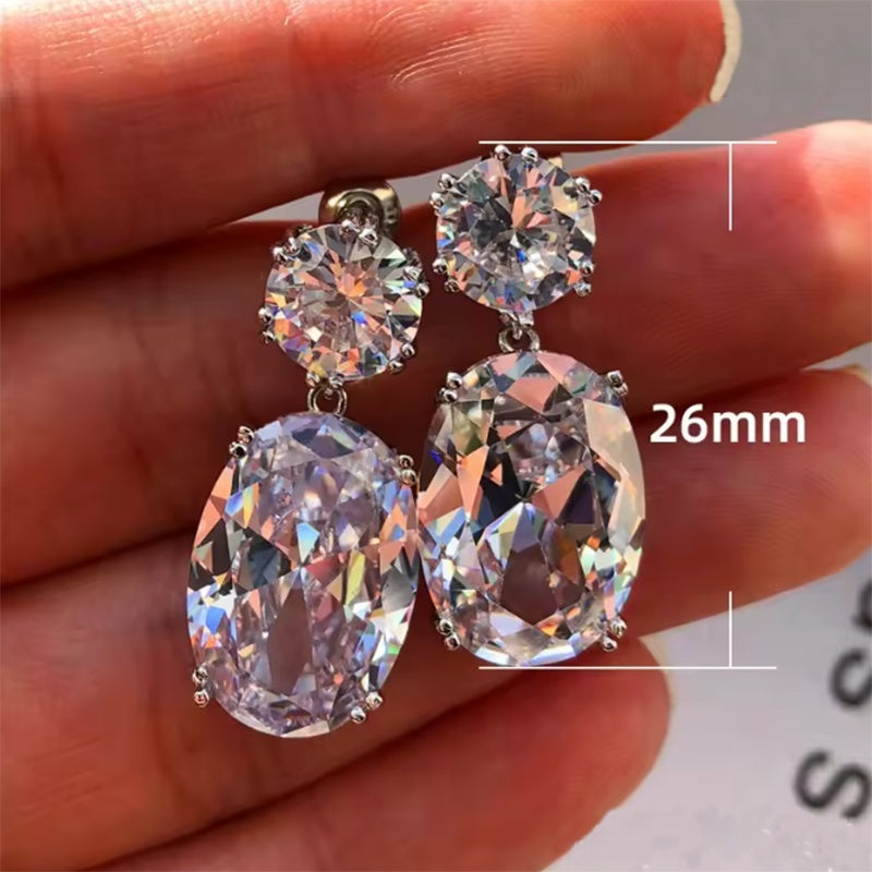 Drop Shape Earrings - Colorful Dangle Sparkle for Any Outfit