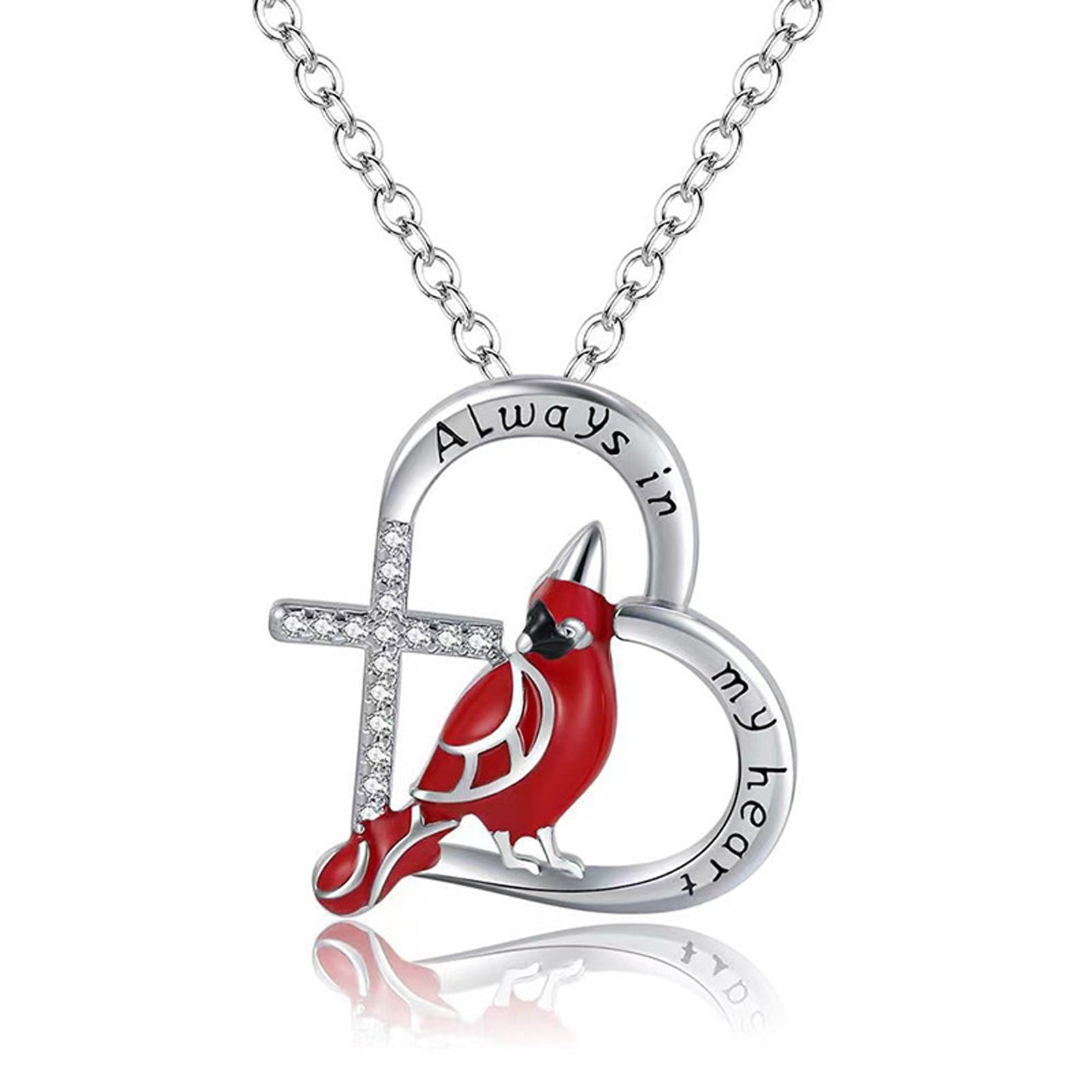 Cardinal Bird Necklace - Comfort & Remembrance Gift
